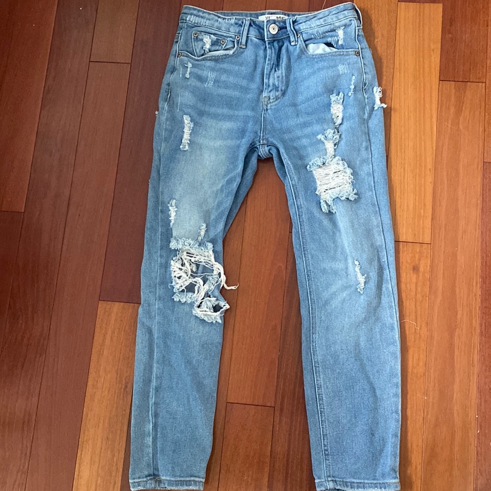vintage distressed jeans